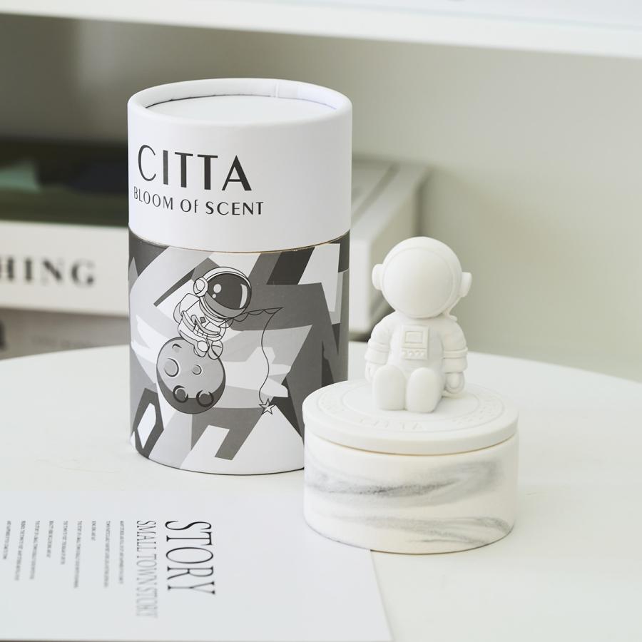 CITTA デザイン アロマキャンドル おしゃれ 蓋付き ギフト 小さい