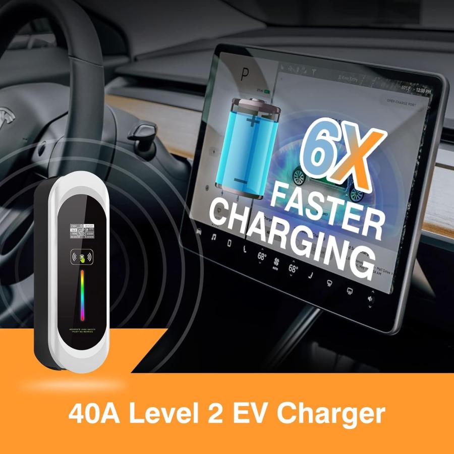 並行輸入品】Keruida ポータブルテスラ充電器 モバイルコネクター 40A