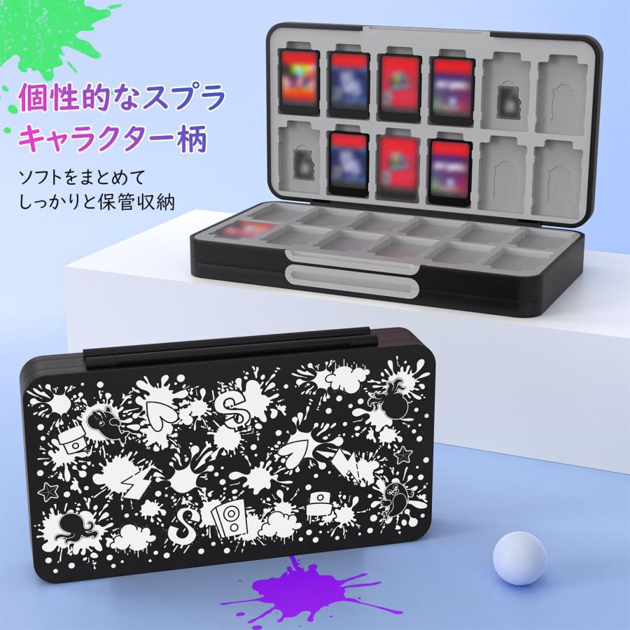 Switch ソフトケース 48枚/Micro SD 24枚同時に収納 ATiC ゲームカード