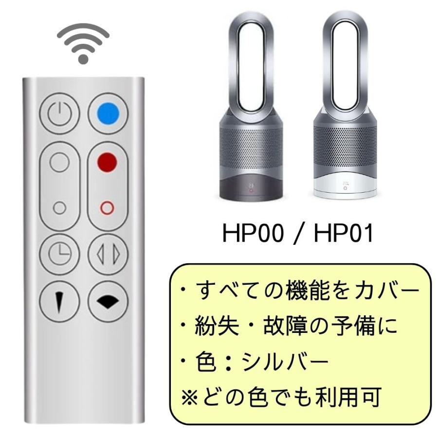 Pure Hot+Cool ダイソン HP00 HP01 スペアリモコン シルバー Dyson