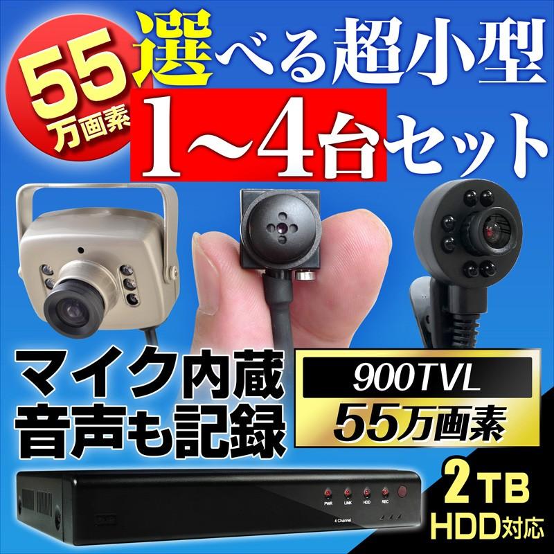 防犯カメラ アナログ 信号 55万画素 小型 ピンホール 録画 監視カメラ