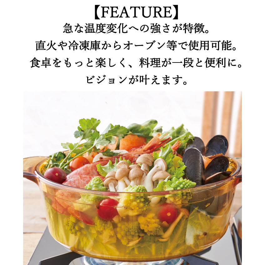 VISIONS（ビジョン） 【廃番完売】VISIONS 食材が見えるガラス鍋 卓上