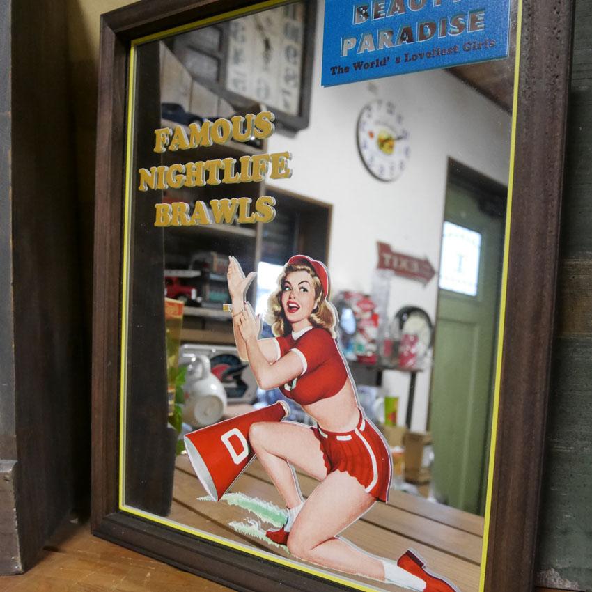 パブミラー BP E/Cheerleader インテリア ウォールミラー 鏡 PUB