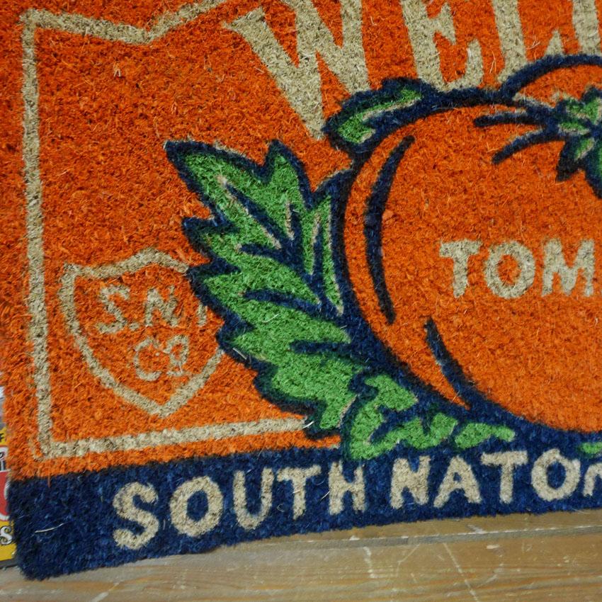 TOMATO アメリカンレトロ コイヤーマット 玄関マット トマト