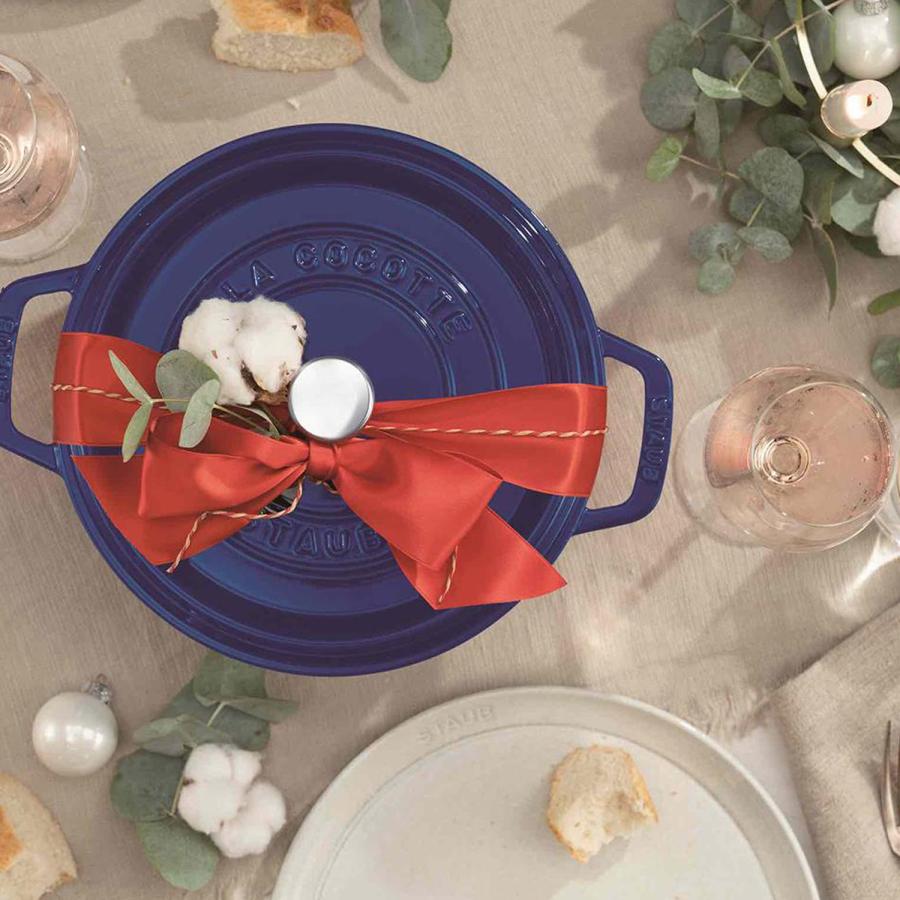 Staub（ストウブ） 鍋 ラウンド ホーロー鍋 ピコ ココット 2.6L 22cm