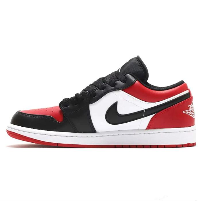 NIKE（ナイキ） NIKE AIR JORDAN 1 LOW BRED TOE RED エア ジョーダン