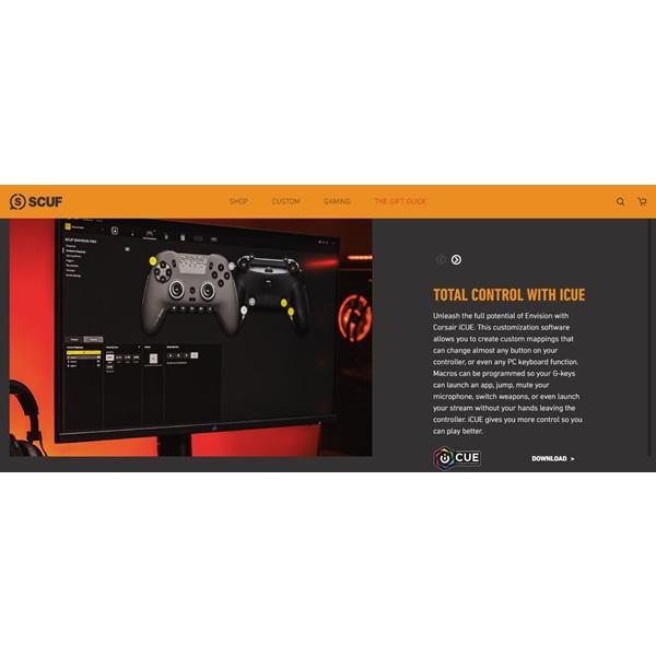 当店だけの安心保証！SCUF ENVISION Black 黒 スカフ エンビジョン