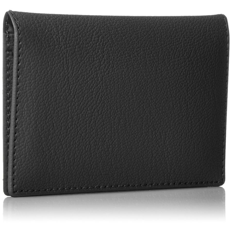 コンサイス] 窓付き名刺入れ 皮革調(合皮製) 黒 : GOOD ZERO - 通販