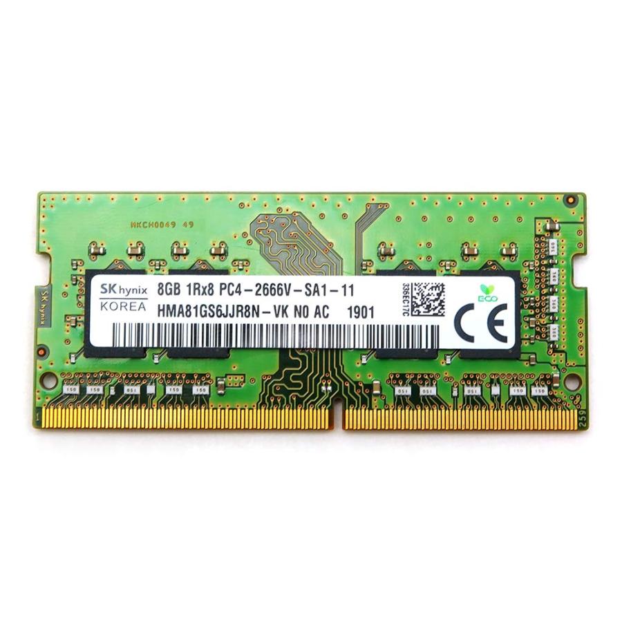 Hynix SK HYNIX 8GB 1RX8 DDR4 SO-DIMM PC4-21300 2666MHZ メモリー