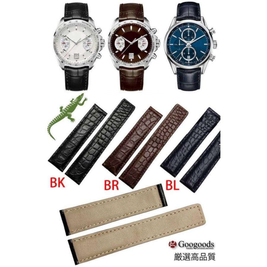 For タグ・ホイヤー ワニレザーベルト 受注生産品 腕時計 交換ベルト