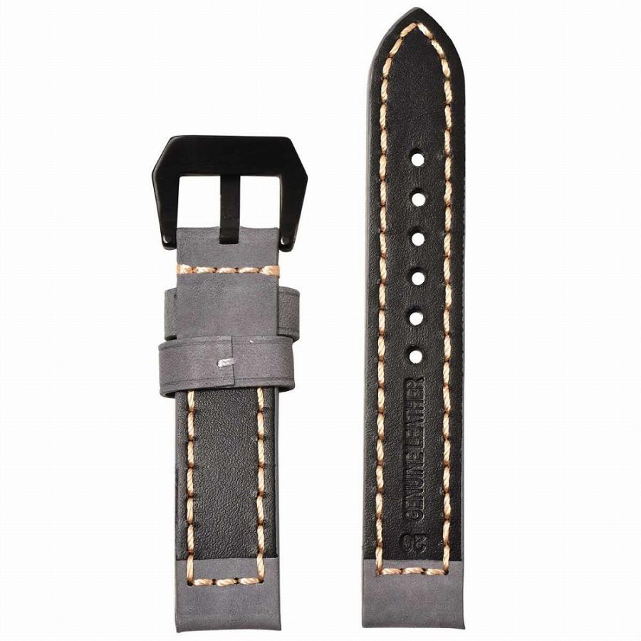 For PANERAI パネライ向け 社外品 交換用 腕時計ベルト レザーベルト