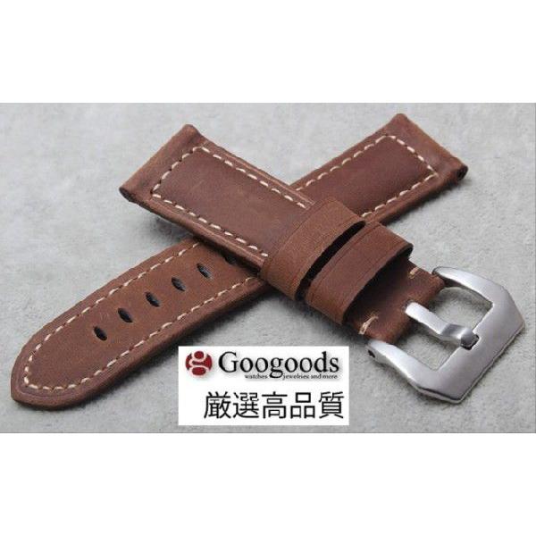For PANERAI パネライ 幅22mm 24mm 26mm 時計バンド イタリアレザー