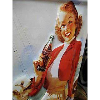 Coca Cola（コカコーラ） ブリキ看板 インテリア メタルサインプレート