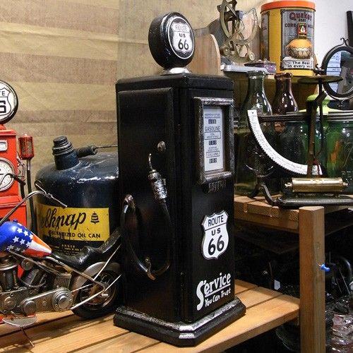 ルート66 ガスポンプ型 CDラック キャビネット : アメリカン雑貨の