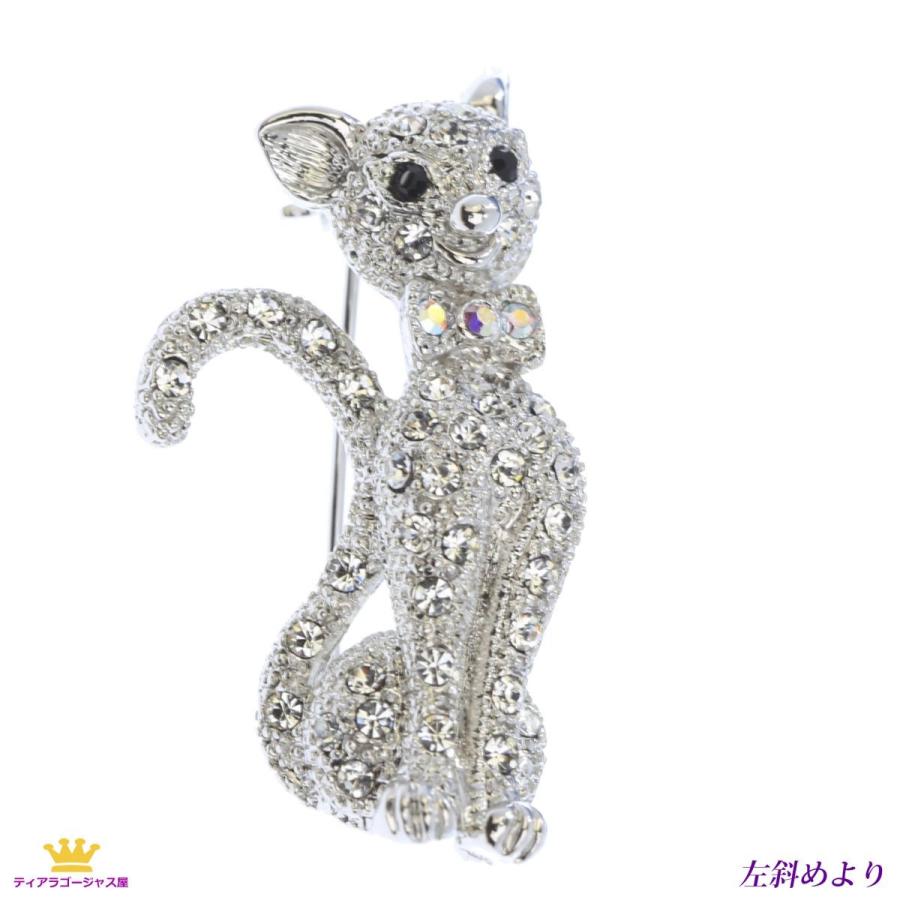 SWAROVSKI（スワロフスキー） ブローチ レディース 猫 ねこ ネコ