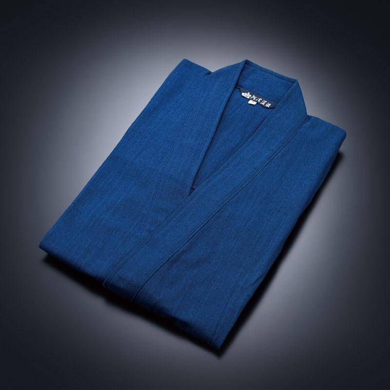 極美品】サードブルーキョウト ロングシャツ 本藍染 麻100％ L相当 紺