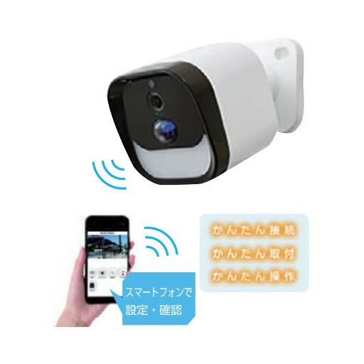 LEDセンサーライト付ワイヤレス防犯カメラ DLA-RD300-SL 大進 : 工事