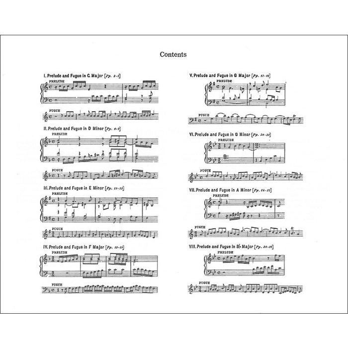 楽譜 J.S.バッハ/8つの小前奏曲とフーガ(【78858】/50259360/オルガン