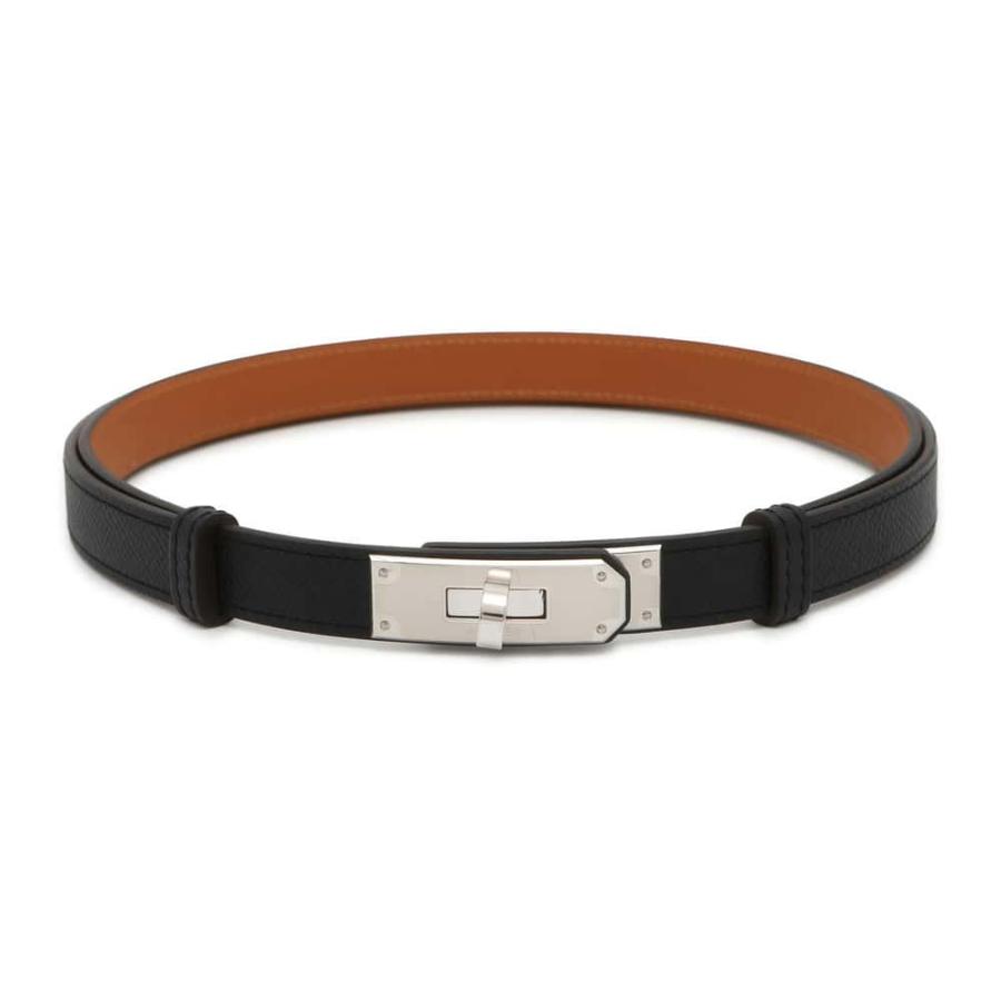 エルメス HERMES ケリーベルト ブラック×シルバー B刻 エルメス HERMES