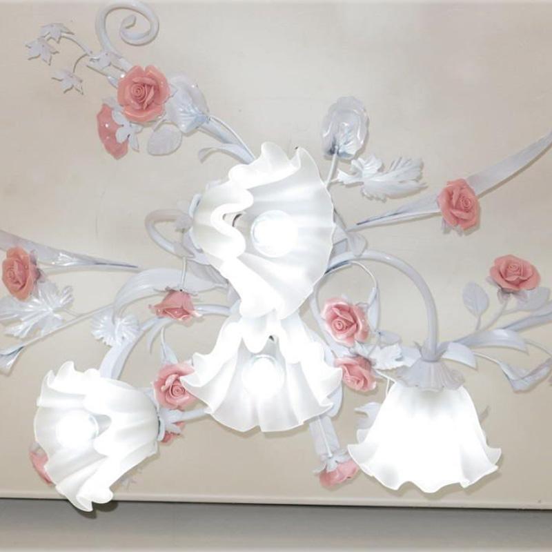 シャンデリア LED 照明 照明器具 バラ 薔薇 シーリング 安い おしゃれ