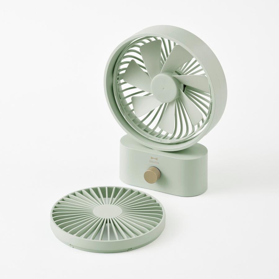 BRUNO（ブルーノ） 正規品1年保証 扇風機 充電式 卓上 首振り 携帯