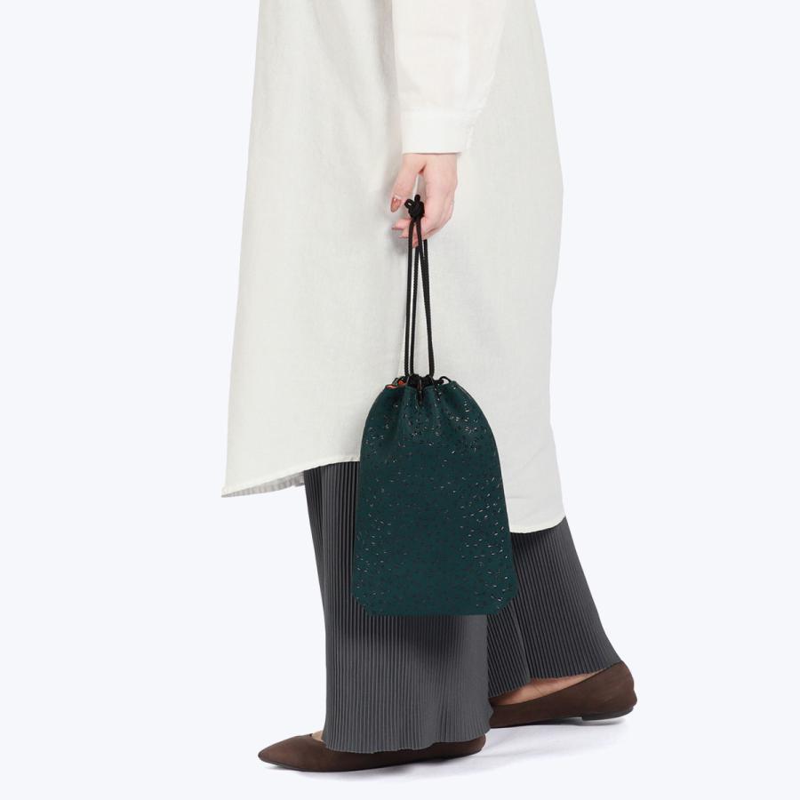 印傳屋（INDEN-YA） 最大53%☆3/1迄 巾着袋 巾着 合切袋 本革 革 軽量