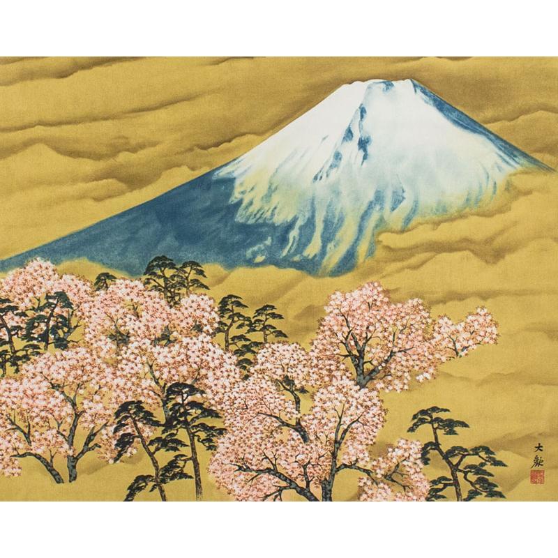 掛け軸 横山大観 『 竹林 』 絹本 希少 軸装 茶道具 掛軸 美品 です