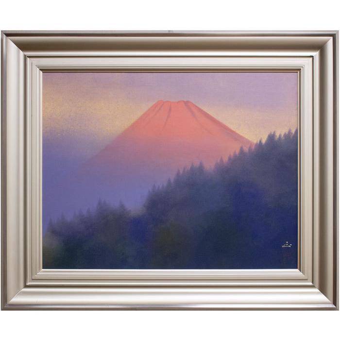 河本 正 『富嶽』 日本画 P15(15号) 絵画 日本画 富士山 縁起 送料無料