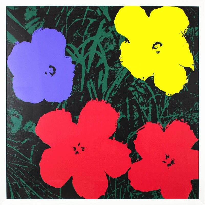 アンディ・ウォーホル 「 フラワー 」 シルクスクリーン 額装 版画