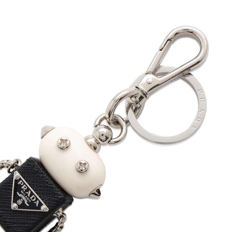 プラダ キーホルダー ロボット バッグチャーム サフィアーノレザー