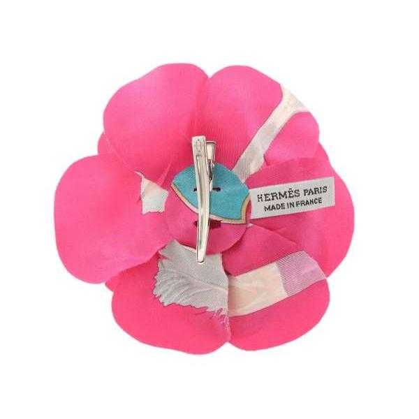 エルメスフラワーツイルコサージュヘアアクセサリー