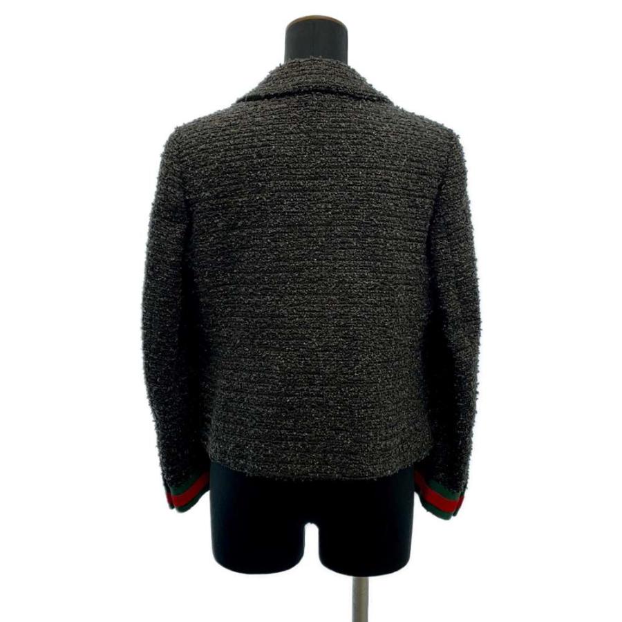 グッチ ジャケット ダブルブレスト ツイード レディースサイズ42