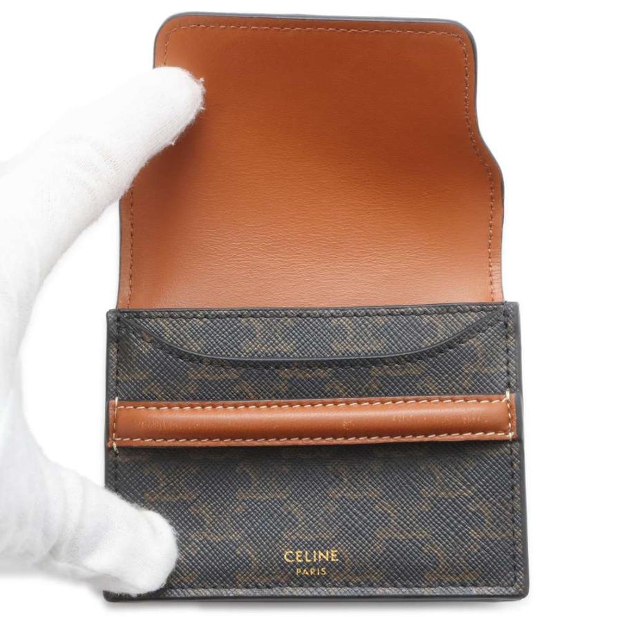 セリーヌ カードケース ビジネスカードホルダー トリオンフ キャンバス