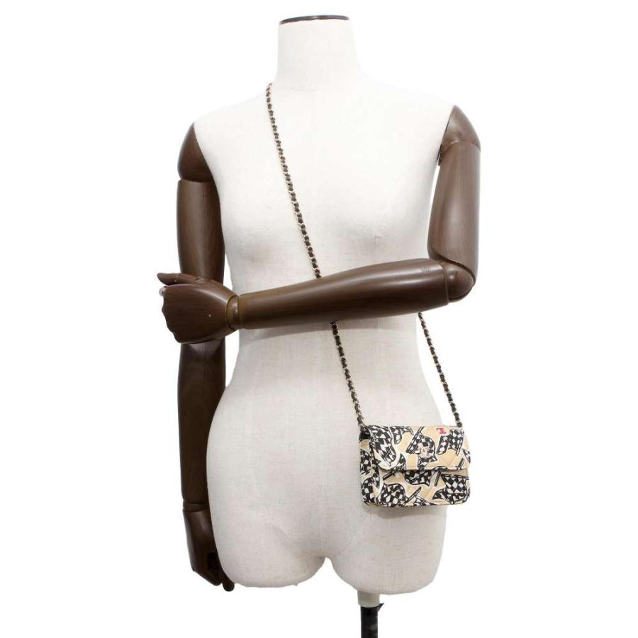 シャネル チェーンショルダーバッグ チェッカーフラッグ ココマーク