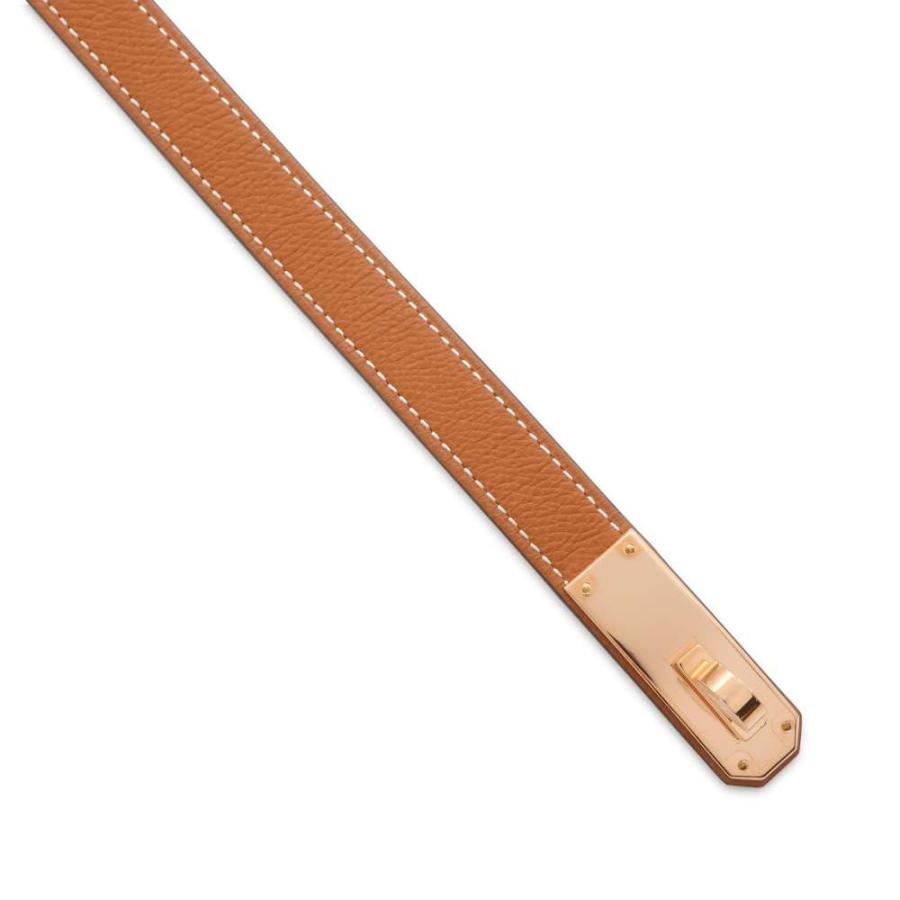 エルメス ケリーベルト ゴールド/ピンクゴールド金具 エプソン W刻印