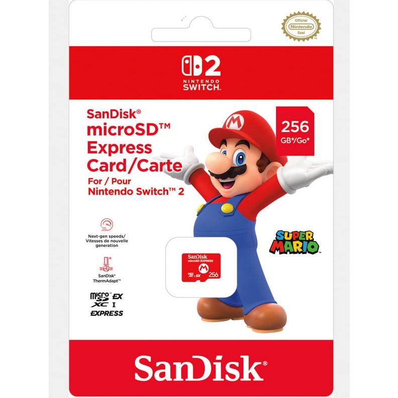 Nintendo Switch SanDisk microSD Express Card 256GB for 2 BEE-A