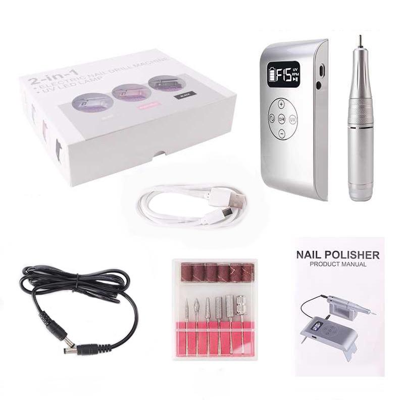 UVライト付き充電式ネイルマシーン AST ネイルライト UVライト レジン