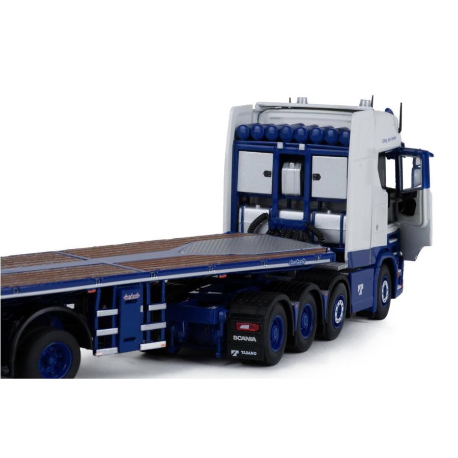 IMC 1/50 SCANIA S-Serie high roof Nooteboom flatbad trailer