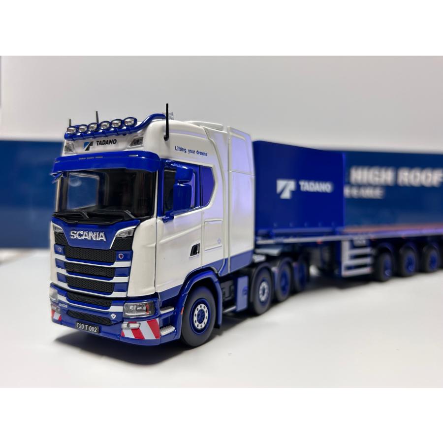 IMC 1/50 SCANIA S-Serie high roof Nooteboom flatbad trailer