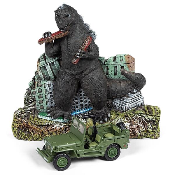 1:64 Johnny Lightning Godzilla Ground Assault With 1/64 Scale