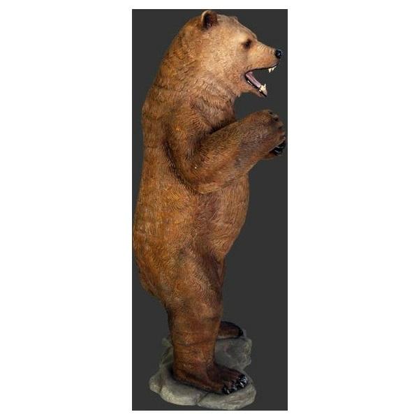 巨大 唸っているグリズリー 大型 実物大 アニマル FRP 大きい オブジェ
