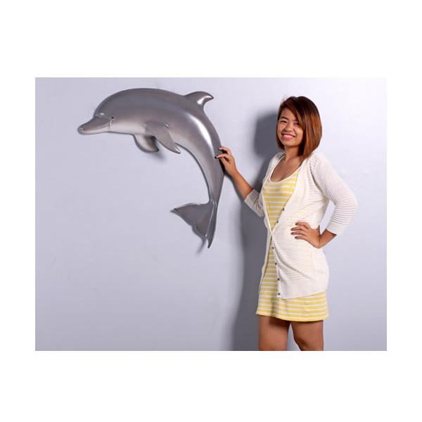 イルカ 壁掛け用 リアル 可愛い 立体 3D 壁飾り 海洋生物 海の生き物