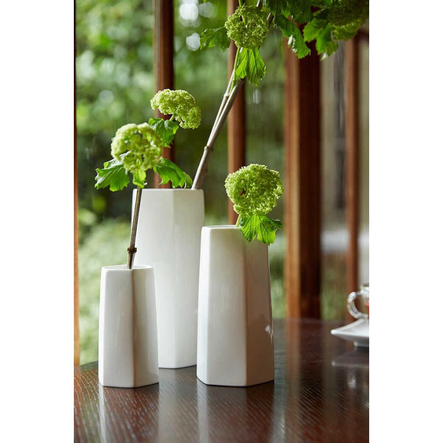 Clay（クレイ） 花瓶 陶器 和風 おしゃれ 白色 ザ・ベース タイプD 中