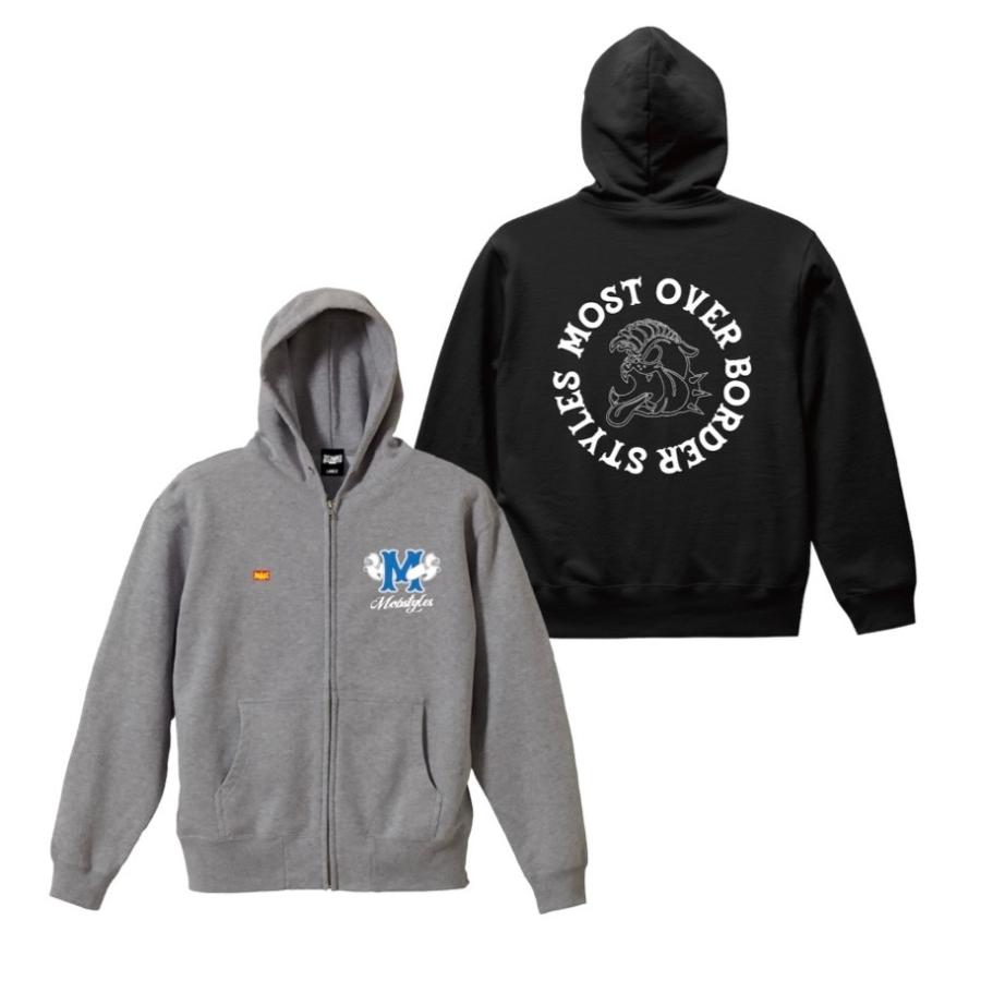 MOBSTYLES（モブスタイル） ジップアップパーカー ジップフーディ