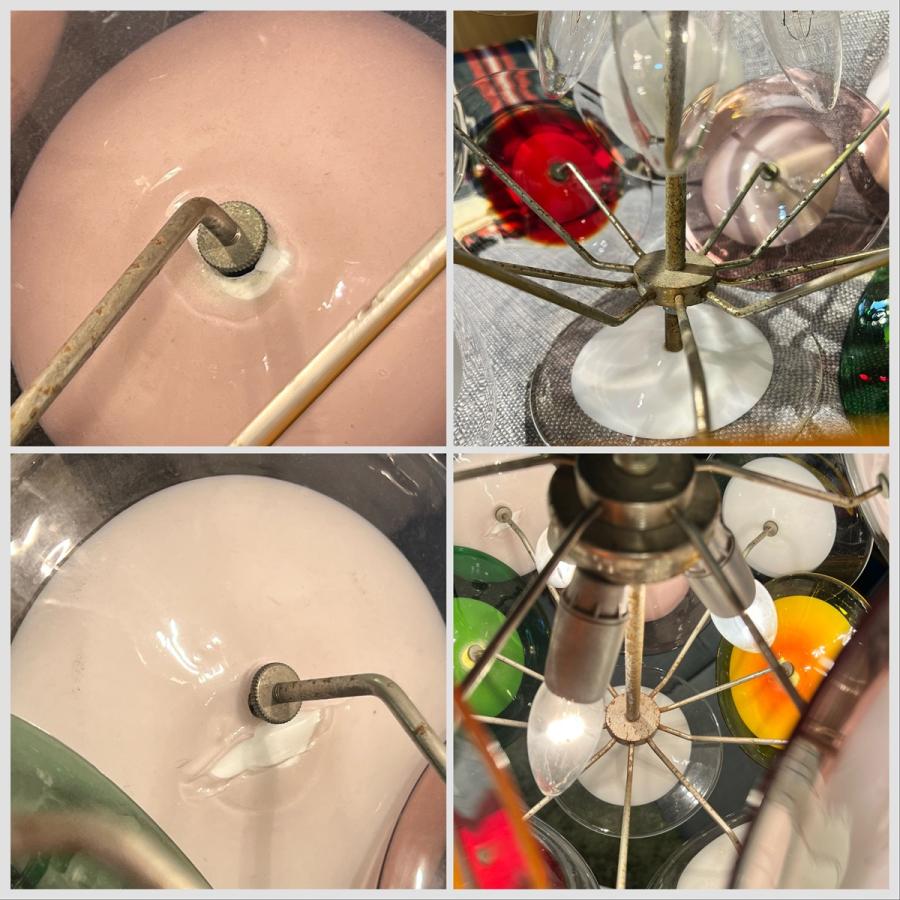 激レア/超希少品】イタリア ムラーノガラス ディスク シャンデリア