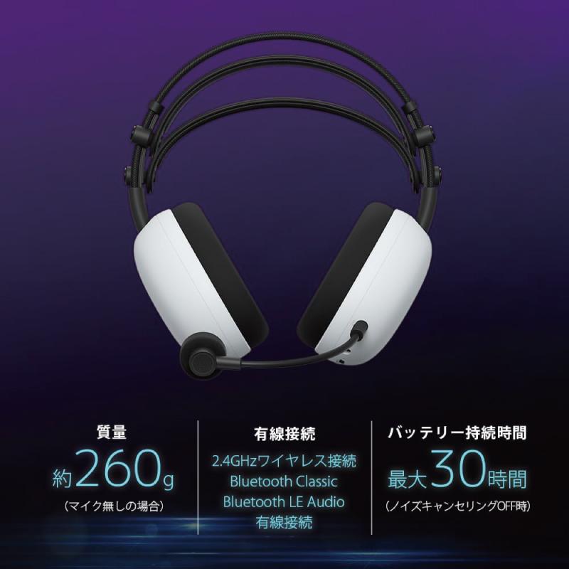 SONY（ソニー） ゲーミングヘッドセット WH-G910N-W INZONE H9 II