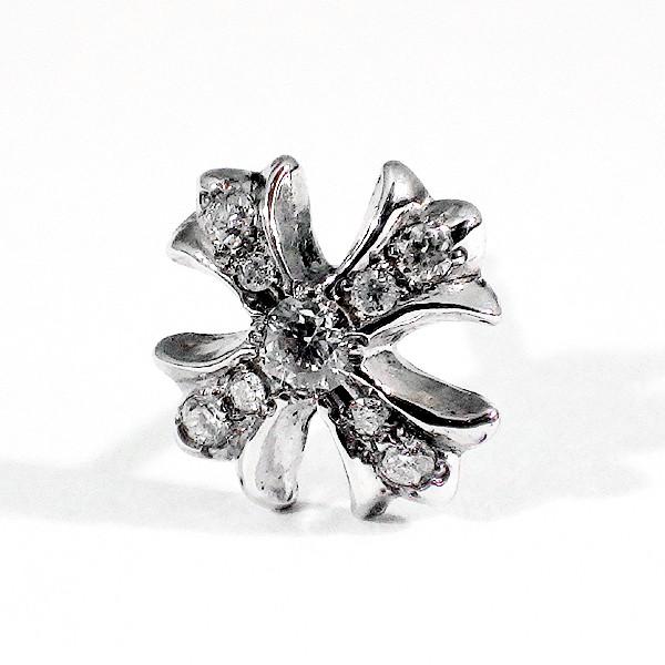 CHROME HEARTS（クロムハーツ） NO2 CHプラス スタッドピアス パヴェ