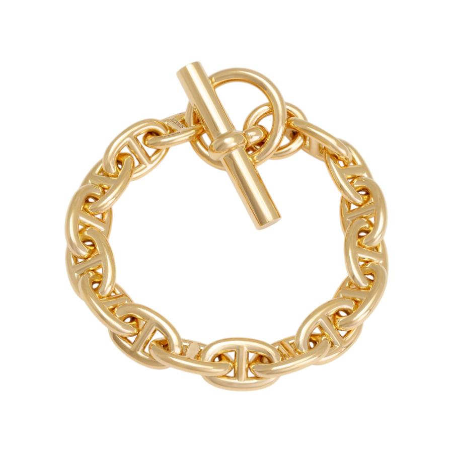 HERMES（エルメス） シェーヌダンクル PM 16コマ K18イエローゴールド