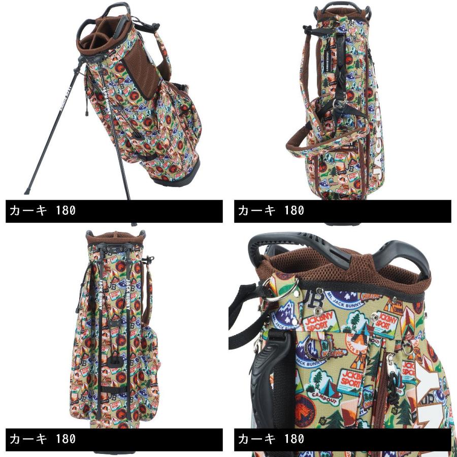 Jack Bunny!!（ジャックバニー） ワッペン柄スタンドキャディバッグ