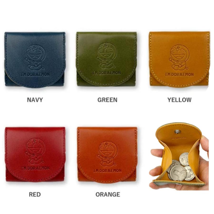 ドラえもん 栃木レザー × 姫路レザー DOR-52 ボックス型 コインケース